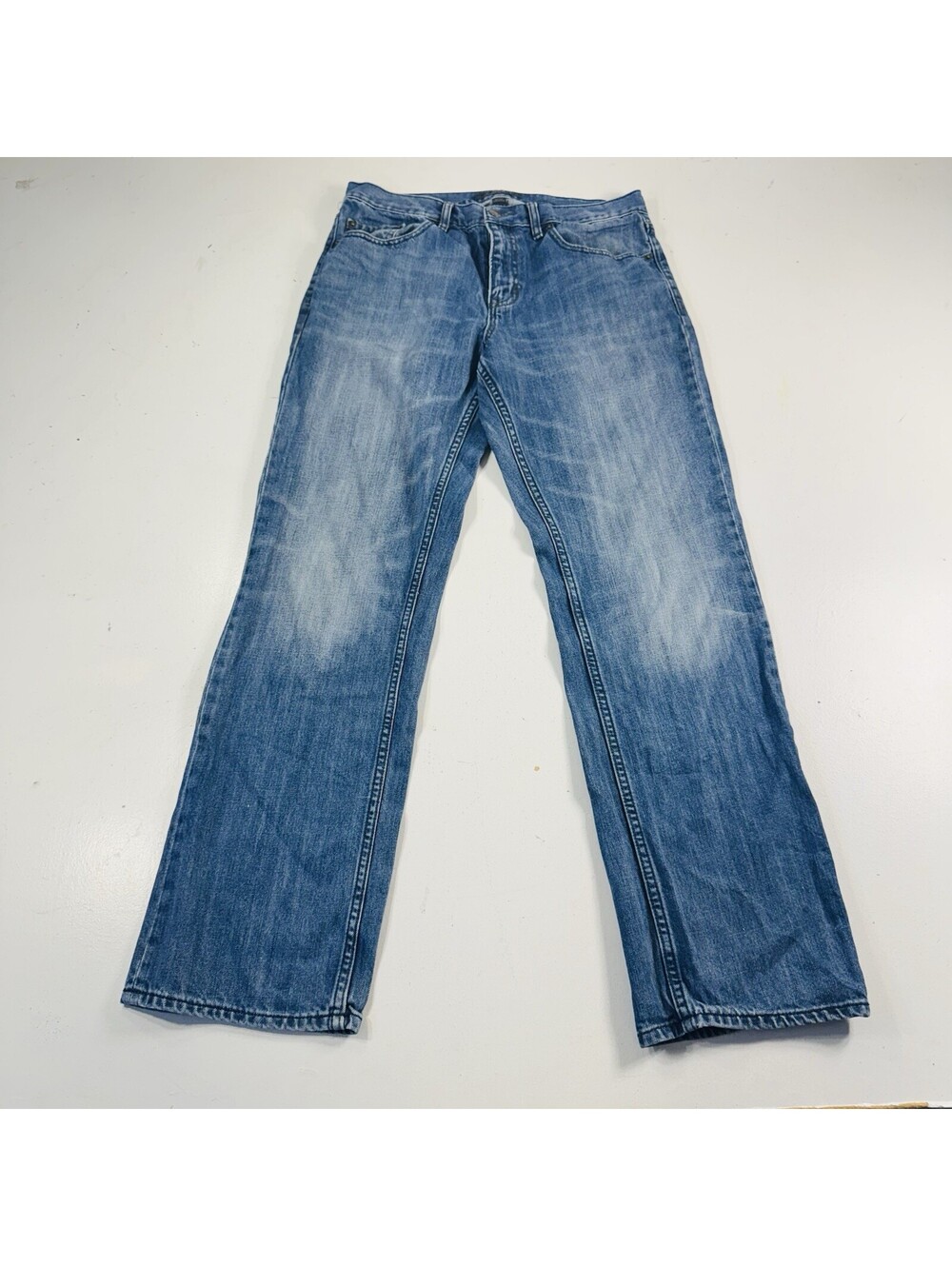 Banana Republic Straight Leg Jeans Light Wash Blue Denim Men’s Size 32x32